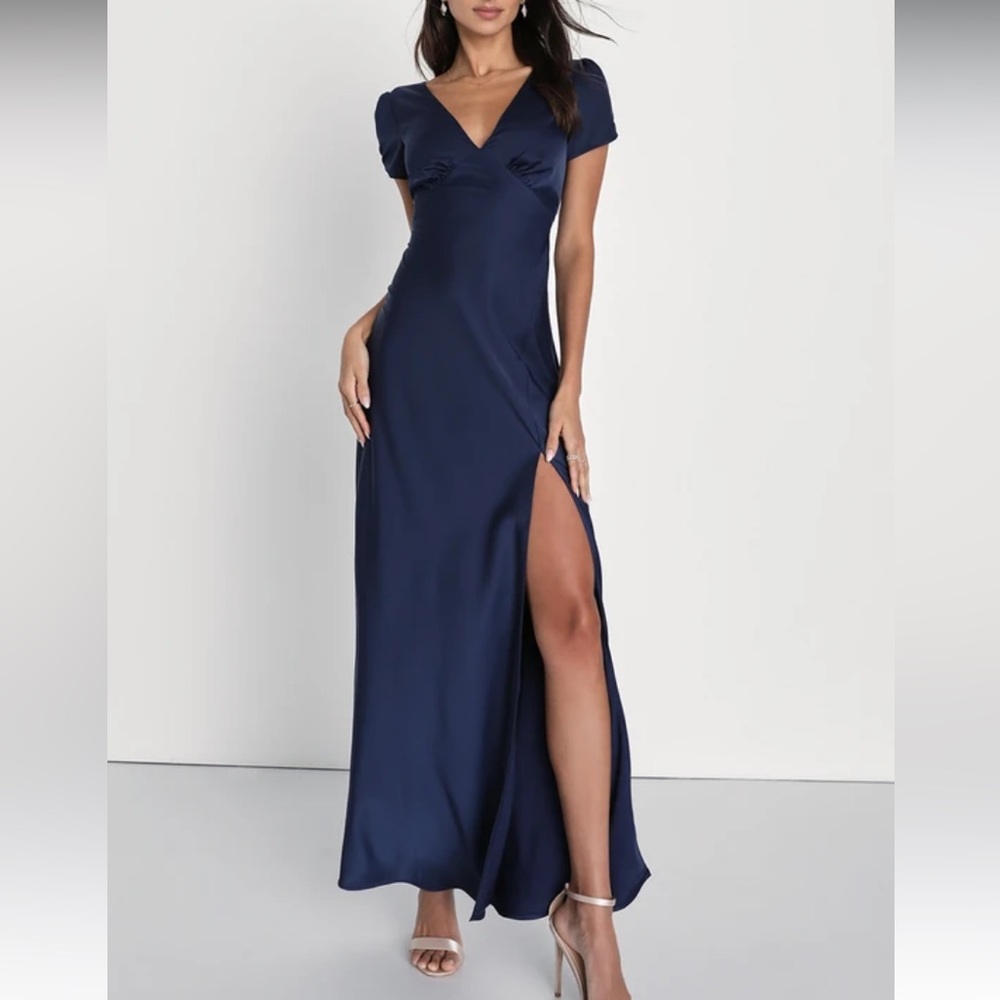 Lulu's Navy Maxi Dress